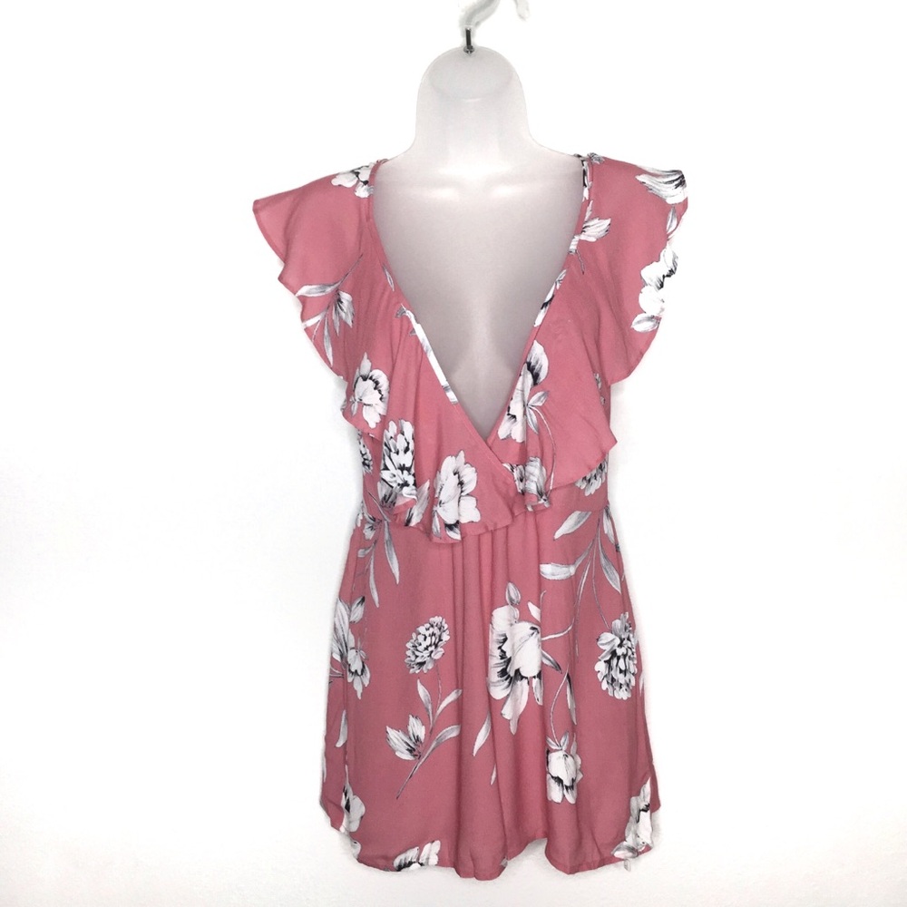 NWT Yumi Kim Call Back Romper In Rose Duet Pink